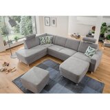 XORA sedežna garnitura, šenilja siva | Shoptok.si