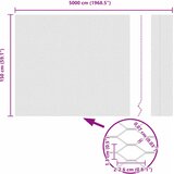  Heksagonalna ograda Zelena 1,5 x 50 m PVC | shoptok.hr