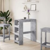 vidaXL Barski stol s držačima boja betona 90x40x103,5 cm drveni | shoptok.hr