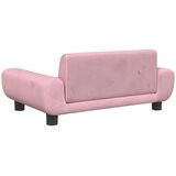  Krevet za pse ružičasti 70 x 45 x 33 cm baršunasti | shoptok.hr