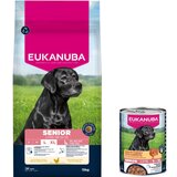  15 kg Eukanuba suha hrana + 3 x 400 g odgovarajuće mokre hrane gratis! - Senior Large & Giant Breed | shoptok.hr