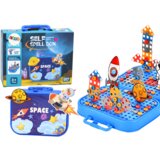  Suitcase Set DIY Puzzle Blocks Space Screwdriver 228 pieces. | shoptok.hr