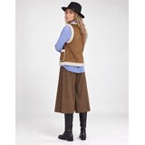 Only Telovniki &amp;amp; Jope ONLTAKANA EMB WAISTCOAT Kostanjeva Slike