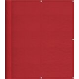 Balkonska pregrada crvena 120x1000 cm 100% poliester Oxford | shoptok.hr