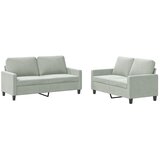  2-dijelni set sofa s jastucima svjetlosivi baršunasti | shoptok.hr