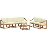 Set vanjskih sofa 8 kom. Prirodna i krem | shoptok.hr