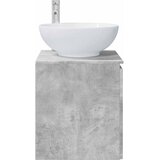  Umivaonik s policom Betonska siva 49,5 x 44,5 x 65 cm | shoptok.hr