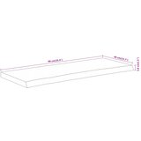 Stolna ploča 90x40x3,8 cm pravokutna bagremovo drvo živi rub | Eponuda.com