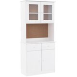  Visoka komoda ALTA bijela 77 x 35 x 165 cm od masivne borovine | Eponuda.ba