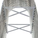 vidaXL Vrtna sadilica od čelika obloženog prahom 114x40x68 cm srebrna | shoptok.hr