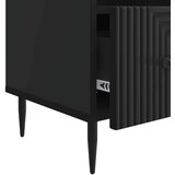 TV omarica s predalom Črna 102 x 34,5 x 50 cm Inženirski les, (5000210317) | Shoptok.si