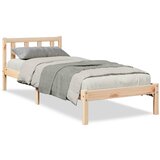 Maison Chic Daljši Posteljni okvir - Enojna postelja - Postelja za odrasle brez vzmetnice 80x220 cm trdna borovina, (21695774) | Shoptok.si