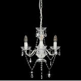  Luster s perlama bijeli okrugli 3 x E14 | shoptok.hr