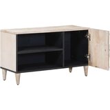 TV ormar s pohranom Bijelo 80 x 31 5 x 46 cm Čvrsto drvo manga - Bijelo | shoptok.hr