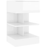  Noćni ormarići 2 kom visoki sjaj bijeli 40 x 35 x 65 cm | Eponuda.com