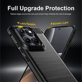Techsuit Carbon Silicone maska za Motorola Edge 70 Fusion – crna | shoptok.hr
