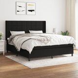 The Living Store Box spring postelja z vzmetnico črna 180x200 cm blago - Box Spring Postelja, (21514797) | Shoptok.si