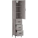  Visoka komoda siva sonome 34 5x34x180 cm od konstruiranog drva | shoptok.hr