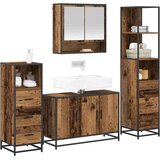 vidaXL Komplet pohištva za kopalnico 4 pcs Star les 90 x 33 x 60 cm | Shoptok.si