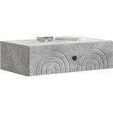 Stolna montirana na zid Betonska siva 59 x 34,5 x 17 cm | shoptok.hr