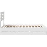  Krevetna konstrukcija Bijelo 75 x 190 cm Inženjersko Drvo Bijela 196 x 78 x 100 cm | Shoptok.si