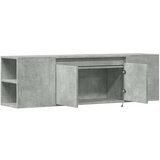 vidaXL Stenska TV omarica z LED lučkami betonsko siva 135x31x39,5 cm | Shoptok.si