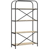 vidaXL Knjižna polica sonoma hrast 80 x 30 x 146 cm Konstruiran les | Shoptok.si