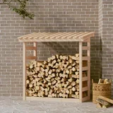 Stalak za drva za ogrjev 108x64,5x110 cm od masivne borovine