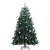  Umjetno božićno drvce 300 LED sa šarkama i kuglicama 180 cm | shoptok.hr