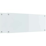 vidaXL Zaščita za kuhinjo Bela 100 x 40 x 0.8 cm kaljeno steklo | Shoptok.si