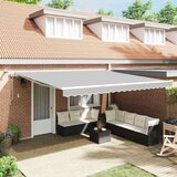  Okvir tende z LED lučmi Bela 400 × 350 cm Aluminij, (5000206795) | Shoptok.si