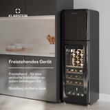 Klarstein Shirley hladilnik za vino + zamrzovalnik | Naprava 2 v 1, črna - | Shoptok.si