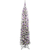 vidaXL Umestno božično drevo Zelena 210 cm PVC in Jeklo in Plastika | Shoptok.si