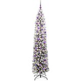 vidaXL Umjetno božićno drvce Zelena 210 cm PVC i čelik i plastika | shoptok.hr