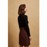 Marisse Ribbed Black Turtleneck Blouse | Shoptok.si