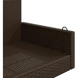  Klupa za ljuljanje smeđa 119 x 56 x 48 cm od poliratana | shoptok.hr