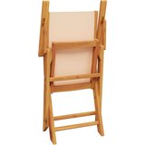  3-dijelni bistro set od tkanine i masivnog drva krem bež | shoptok.hr