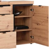 Mömax komoda nyon, barva hrasta, črna | Shoptok.si