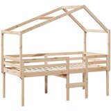 vidaXL Visoki krevet s krovom 80 x 200 cm od masivne borovine | shoptok.hr
