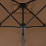  Vrtni suncobran s čeličnom šipkom 250 x 250 cm bež | shoptok.hr