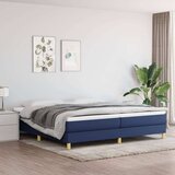  Box spring posteljni okvir moder 200x200 cm blago, (20736684) | Shoptok.si