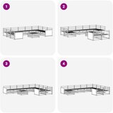  Set vanjskih sofa 10 kom. Prirodna Čvrsto drvo akacije | shoptok.hr