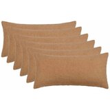  Presvlaka za jastuk 6 pcs HEERLEN Bež 40 x 80 cm Bouclé - Bež 40 x 80 cm 6 | shoptok.hr