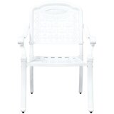  Vrtne stolice 2 komada - Bijeli liveni aluminij | shoptok.hr