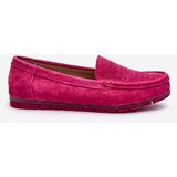 S. BARSKI Pink Women's Suede Moccasins S.Barski LR755 | Shoptok.si