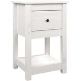  Noćni ormarići 2 kom bijeli 40x35x61,5 cm od masivne borovine | shoptok.hr