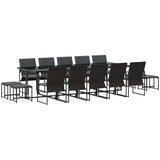  Vrtni set za objed 15 pcs Crna Čelik | Eponuda.com