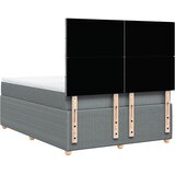  Krevet box spring s madracem svjetlosiva 160x200 cm tkanina | shoptok.hr