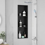 Ničica za tuš Crna 92 x 32 x 10 cm Nehrđajući čelik | Eponuda.com