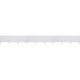 vidaXL Vjetrobran s 9 panela od tkanine 1200 x 120 cm pješčano bijeli | shoptok.hr